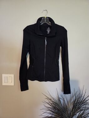 Black Women's Zip-Up TITIKA Jacket - Stylish Everyday Layer